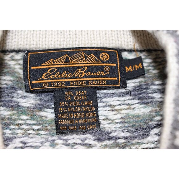 Vintage Eddie Bauer Fair Isle Ski Sweater, Holiday, Cowichan - Med - Hong Kong - Picture 3 of 8